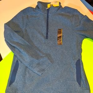 Blue half zip fleece